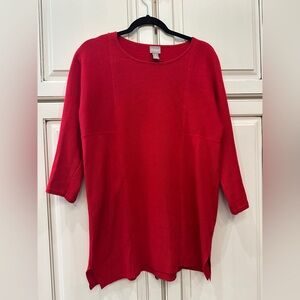 Chico's Vibrant Red Knit Sweater